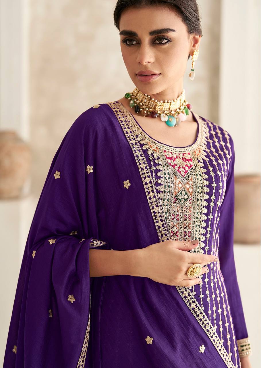 Women Fully Stitched Kurta Pant With Dupatta Set Diwali Wear Salwar kameez  Dress | eBay